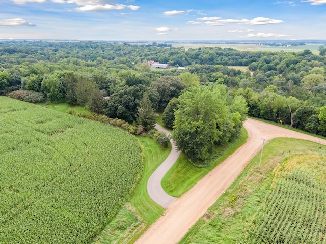 bird's eye view featuring a rural view