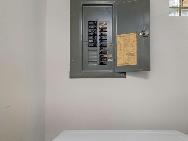 utility room with electric panel