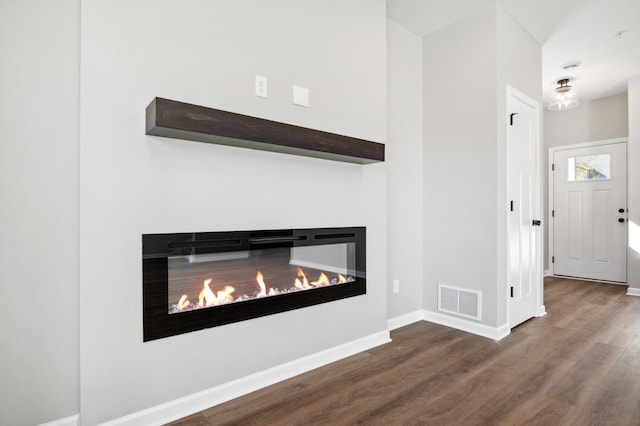 room details featuring hardwood / wood-style flooring