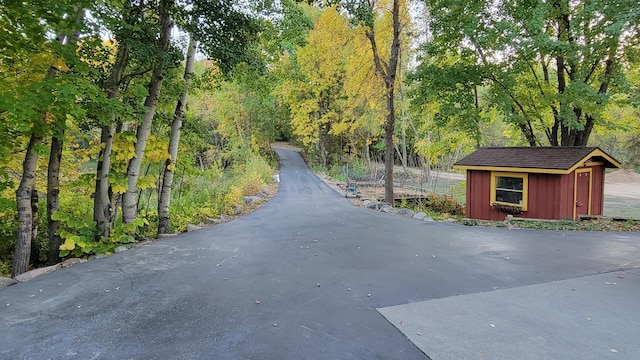 view of road