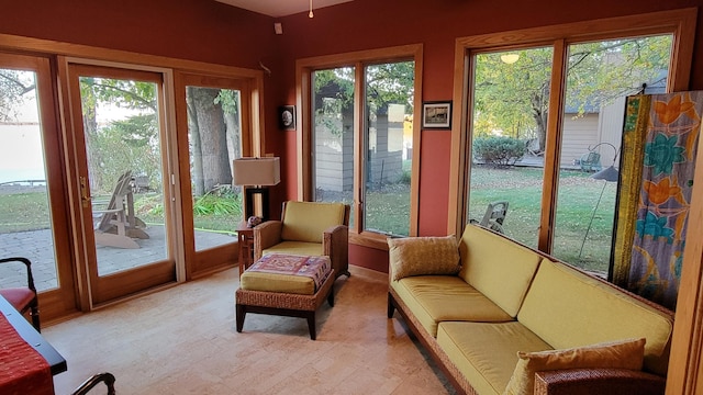 view of sunroom / solarium