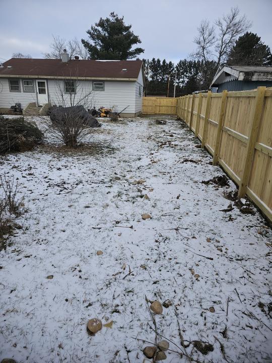 view of snowy yard