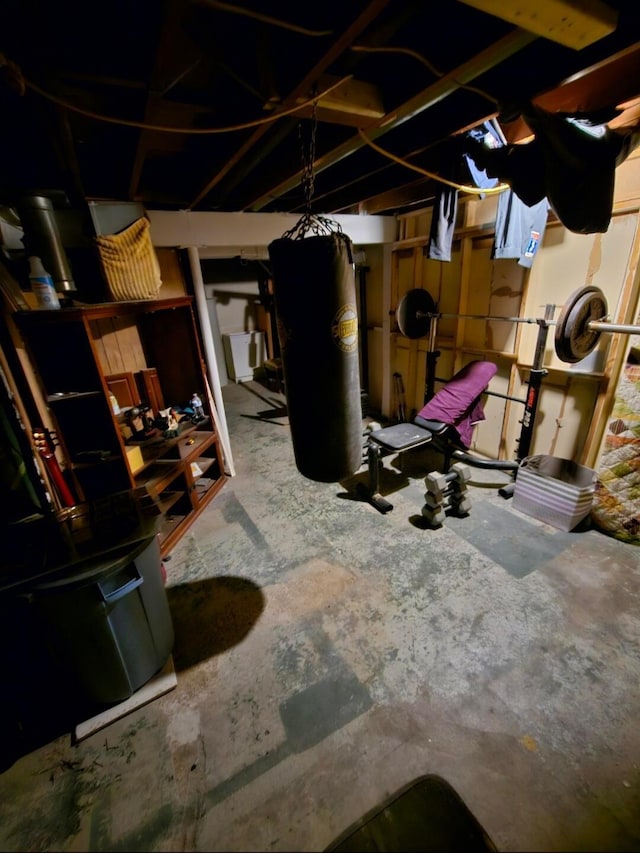 view of basement