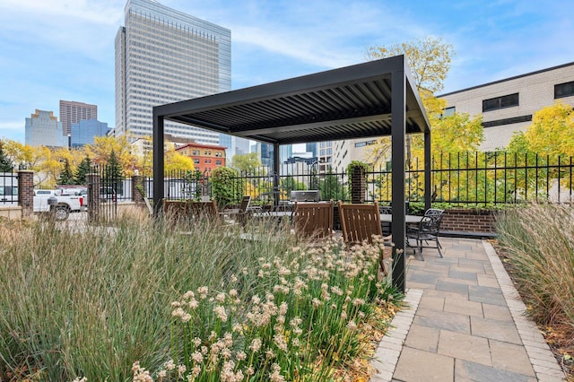 1201 Yale Pl Unit 2303, Minneapolis, MN 55403 - view of patio / terrace with fence