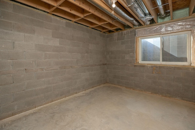 1309 18th St NE, Austin, MN 55912 - unfinished below grade area featuring concrete block wall
