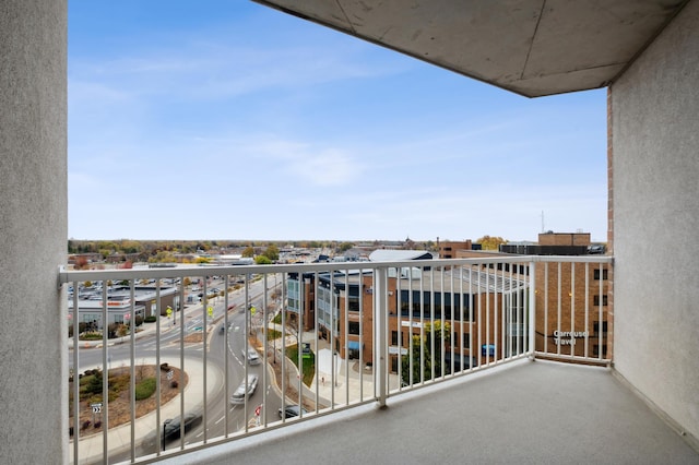 view of balcony