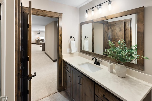 bathroom with vanity