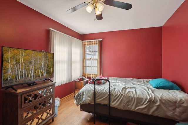 3522 Benjamin St NE, Minneapolis, MN 55418 - bedroom with wood finished floors, baseboards, and a ceiling fan