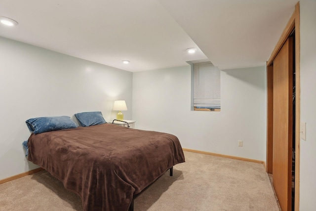 3522 Benjamin St NE, Minneapolis, MN 55418 - carpeted bedroom with baseboards and recessed lighting
