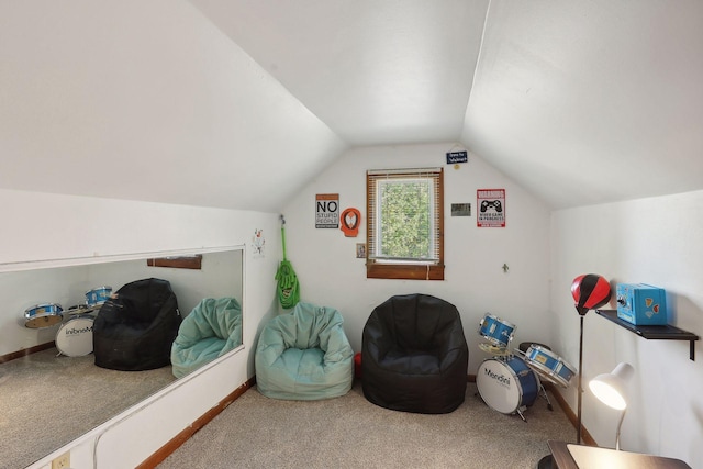 3522 Benjamin St NE, Minneapolis, MN 55418 - living area with carpet and vaulted ceiling