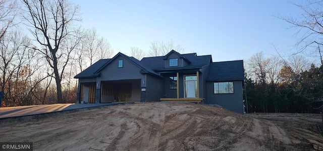 view of front of house featuring a garage