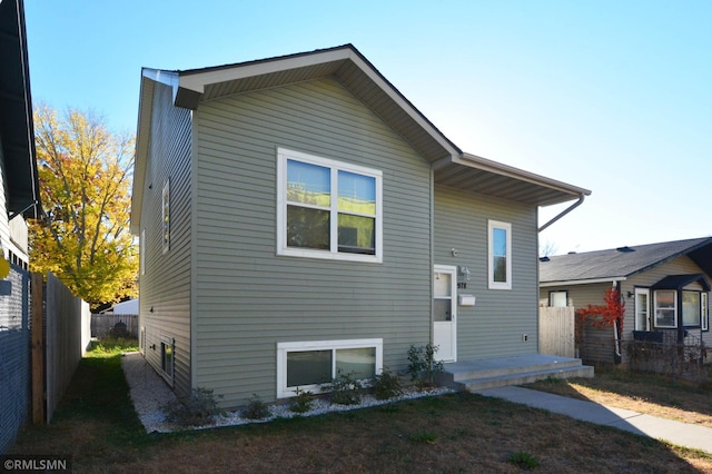 view of rear view of house