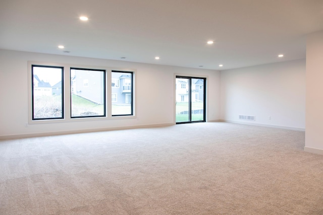 view of carpeted empty room