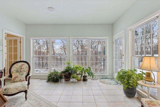 view of sunroom / solarium