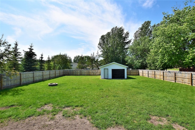 313 10th Ave NE, Roseau, MN 56751 - view of yard with an outbuilding and a fenced backyard