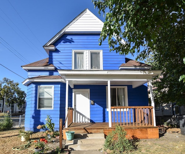 bungalow-style house featuring a porch