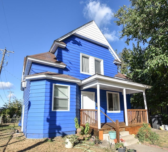 bungalow-style home featuring a porch