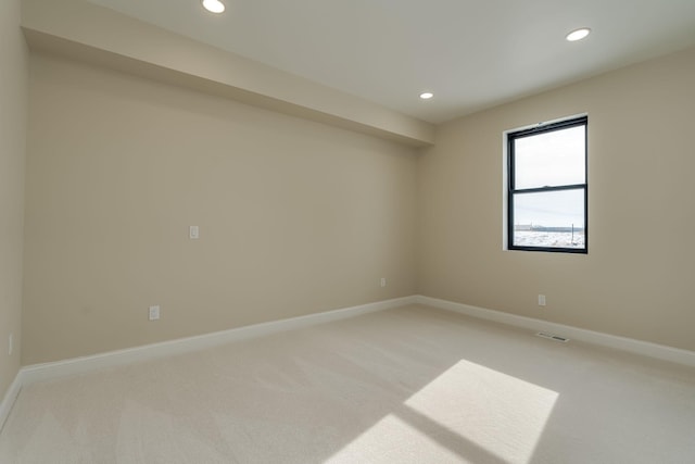 view of carpeted empty room