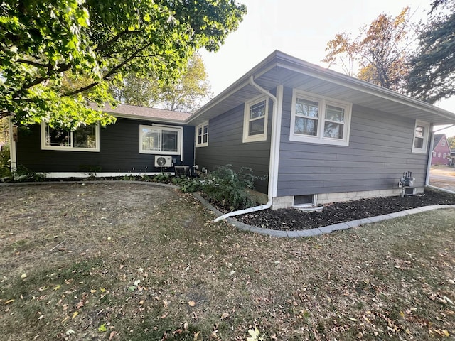 view of property exterior featuring cooling unit