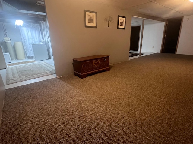 view of carpeted empty room