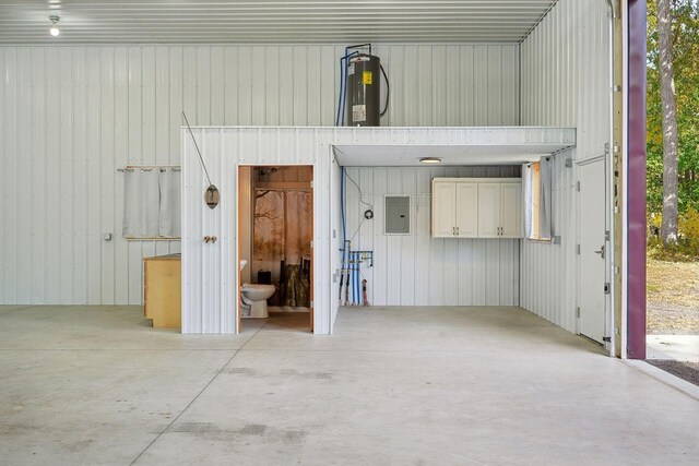 garage featuring electric panel