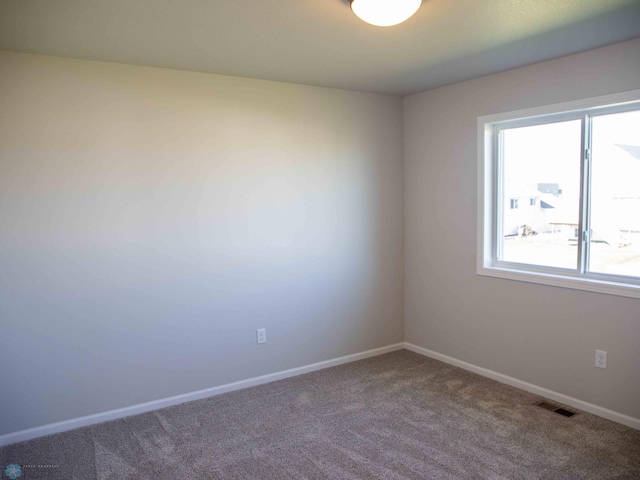 carpeted empty room with plenty of natural light