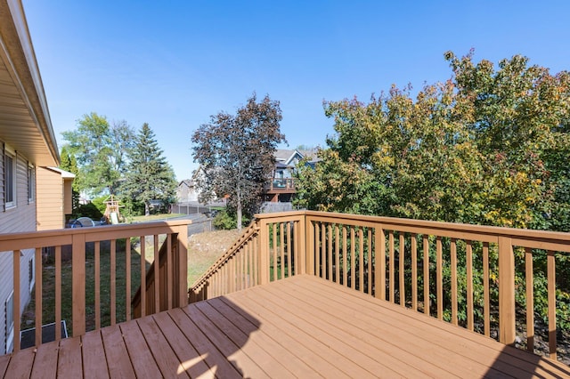 view of wooden terrace