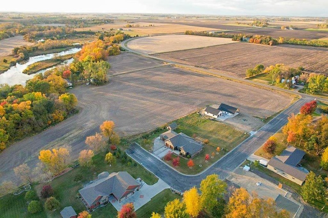 drone / aerial view featuring a rural view