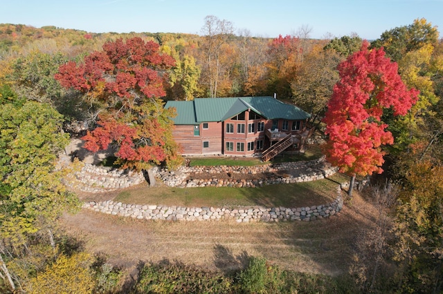 birds eye view of property