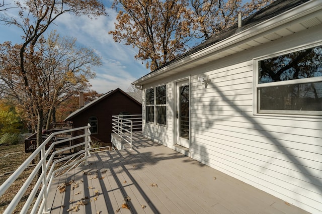 view of wooden terrace