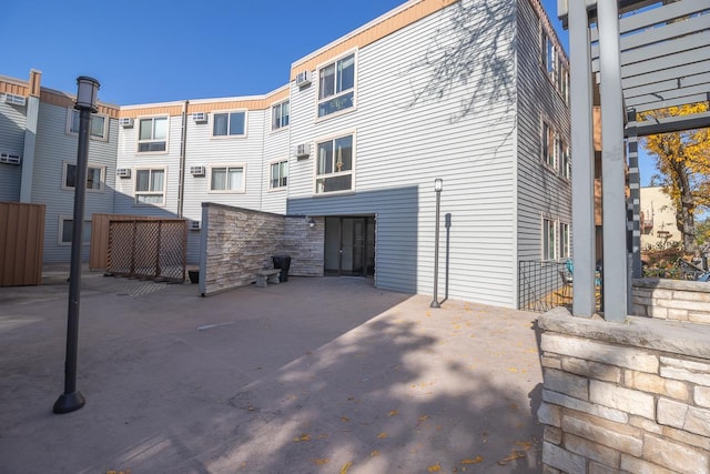 back of house with a patio area