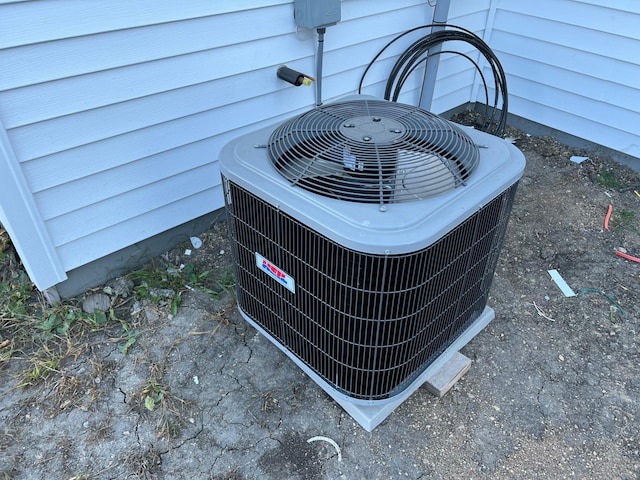 exterior details with central air condition unit