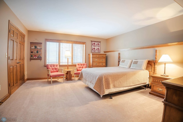 bedroom with carpet flooring