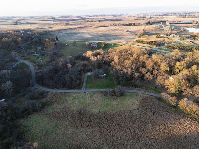 bird's eye view featuring a rural view