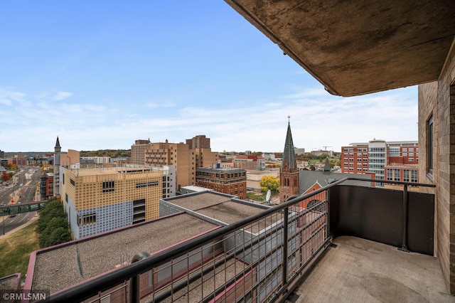 view of balcony