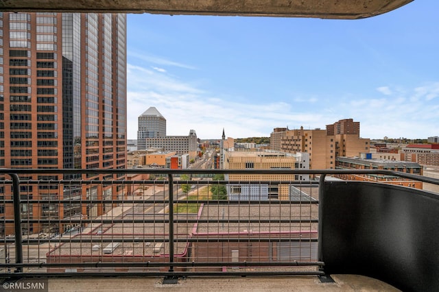 view of balcony