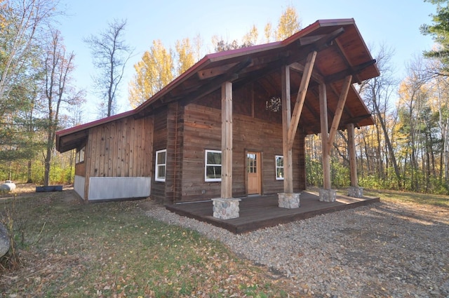 31071 State 34, Akeley Twp, MN 56433 - view of property exterior with covered porch