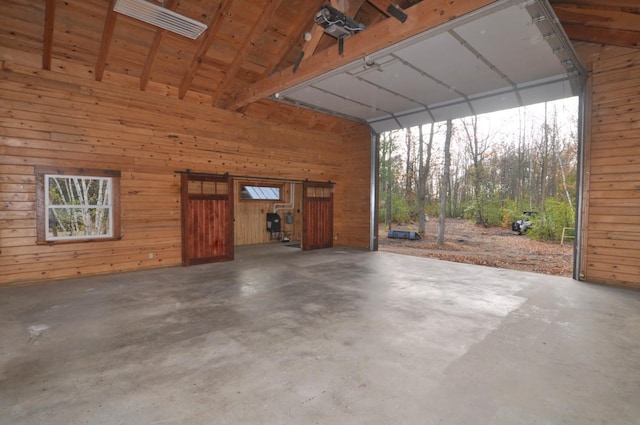31071 State 34, Akeley Twp, MN 56433 - garage featuring wooden walls