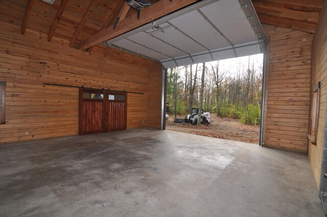 31071 State 34, Akeley Twp, MN 56433 - garage featuring wooden walls