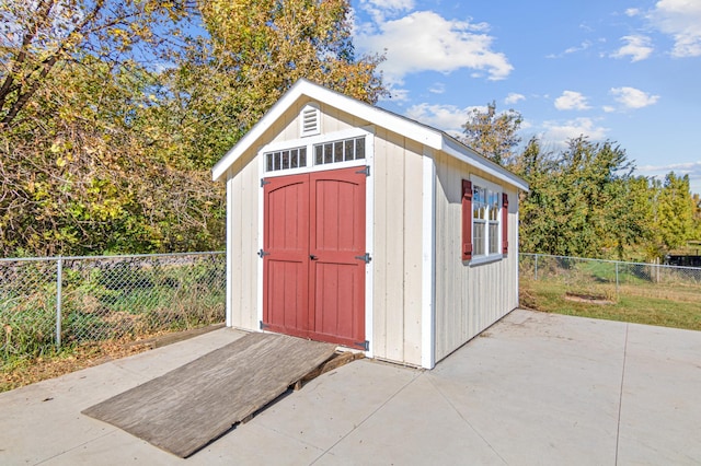 view of outbuilding