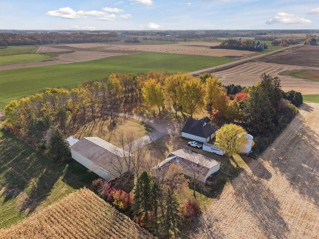 drone / aerial view featuring a rural view