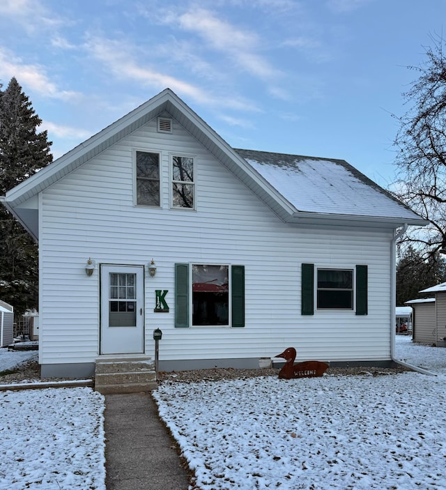 view of front of home