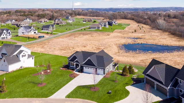 drone / aerial view featuring a residential view
