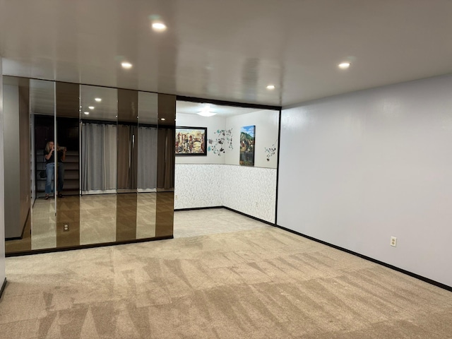 view of carpeted empty room