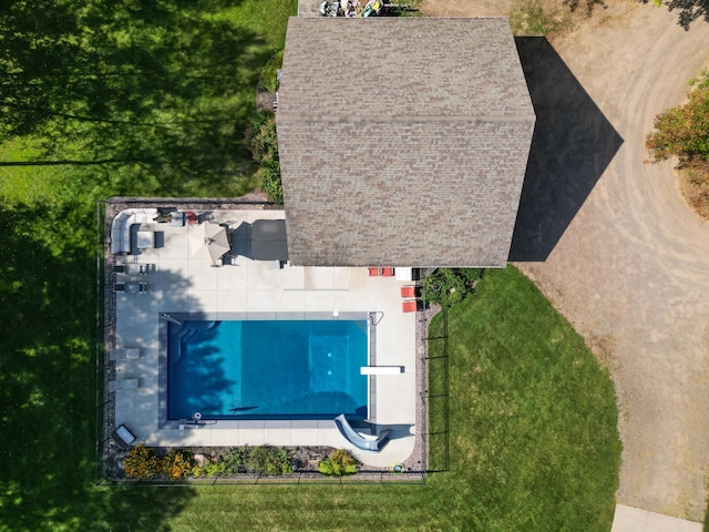 birds eye view of property