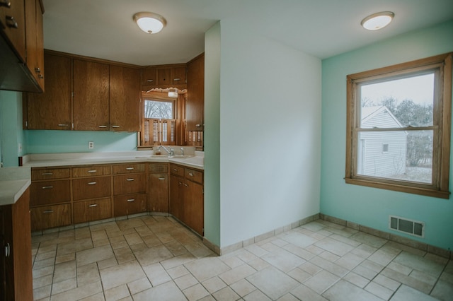 kitchen featuring sink