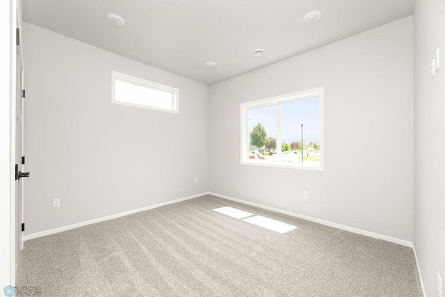 empty room featuring carpet floors and a healthy amount of sunlight