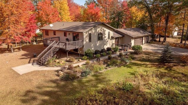 rear view of house with a yard