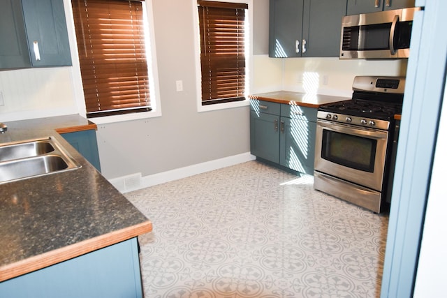 kitchen featuring sink and stainless steel appliances