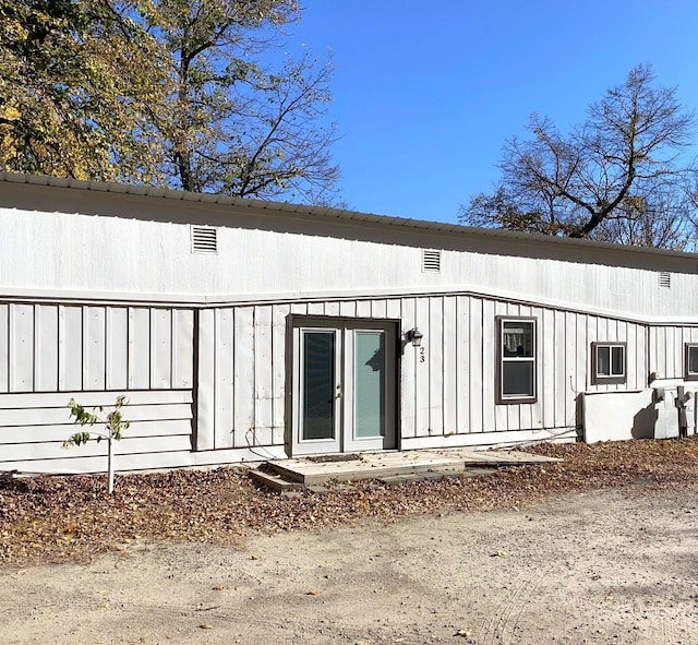 view of back of property